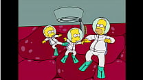 Homer et Marge ayant des relations sexuelles sous-marines (réalisé par Sfan) (nouvelle introduction)