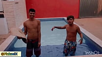 Renan Martins Pantaneiro Jumping With Me In The Pool Of Producer PJTX