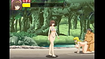 Jolie fille en bikini ayant des relations sexuelles avec beaucoup d'hommes dans le nouveau gameplay du jeu hentai de Bt Island