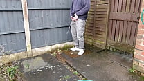Quick Wank Outside Fully Clothed Loads Of Cum