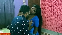 Erstaunlicher bester Sex mit tamilischer Teenie-Bhabhi im Hotel, während ihr Mann draußen ist!! Indischer bester Webserien-Sex