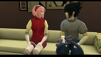 Naruto Hentai Folge 26 Sakura von den Naruto-Klonen gefickt Gangbang vor Sasuke, ihrem Cuckold-Ehemann Netorare NTR ANAL Ehefrau verwandelte sich in einen Milchtank