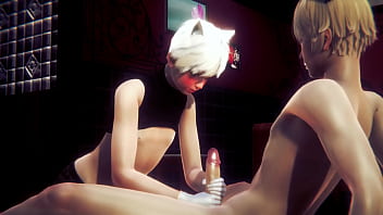 やおいフェンボーイ-アラン手コキとフェラチオ-シシートラップ女装アニメマンガ日本アジアゲームポルノゲイ