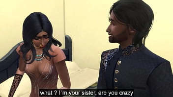 Indian sister helps her painter brother to have sex for fear of going crazy
