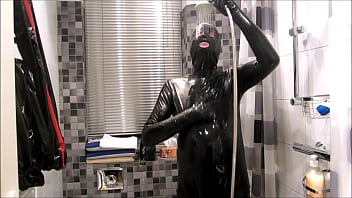 065 Cool Shower in Latex Suit