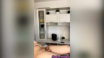 SugarNadya removes hair with wax   tweezers, the client's penis and anus are now smooth