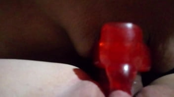 Dp with Red Dildo