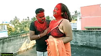 Glücklicher 18-jähriger tamilischer Junge, Hardcore-Sex mit zwei Milf Bhabhi!! Bester Amateur-Dreier-Sex