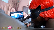 Ebony boquete viciado Ms Fufu brincando chupando pau por 1h 20 min de duração - Parte 4