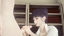 Hentai Uncensored - Shoko se branle et éjacule sur son visage et se fait baiser en attrapant ses seins - Japanese Asian Manga Anime Game Porn