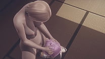 Хентай без цензуры футанари - Алиса сосет и трахается в миссионерском стиле футанари - японская азиатская манга аниме игра порно