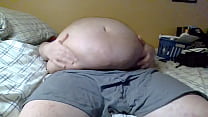 Chubby's nipples and cock are played, he feels orgasmic