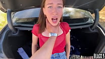 roughly fucked milf in anal on the road