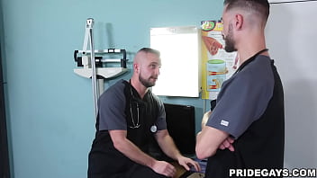 Pridegays.com - Step brothers Jake Alexander & Jax Atwell have anal sex. They test their doctor skills and examine each others bodies thoroughly, they start to check each others dick