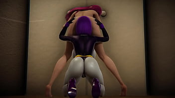 Titans  Raven & StarFire Lesbian RelationShip Wet Bathroom [Vidéo complète]