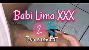 two cumshots!!! masturbated my dick and look how amazing milk came out twice in a row... teaser Babi Lima XXX