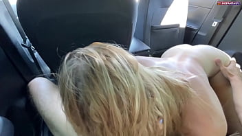 POV Fucked a blonde juicy ass in public