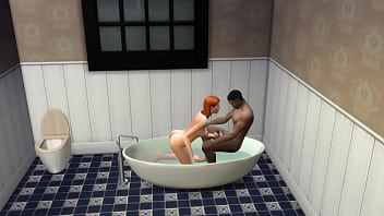Una pareja follaba en el baño y su vecino miraba cómo follaban