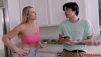 1mylf.com - Stepmom Joslyn Jane making her stepson enjoy her pussy and takes him into the bed for one hot fuck sesh with