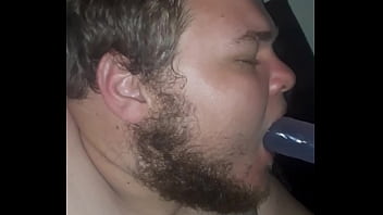 Please comment Guy deepthroat  himself with dildo