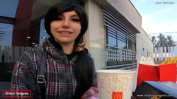 Famous Latina Youtuber goes to McDonald's and ends up with sauce all over her - "IT'S VERY BIG, PUT EVERYTHING IN ME" - TRAILER