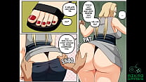 Naruto parody, Tsunade lost in the Game and had to give Pussy