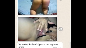 Rica conversación por Whatsapp con mi puta veneca