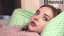 FREE FULL VIDEO - Skinny Girl (Oxana Chic) Gets Horny And Seduces Big Cock Stranger - HORNY HOSTEL 22 min