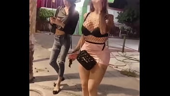 SENSUAL GIRLS WALKING ON THE STREET WITH VERY SENSUAL CLOTHES