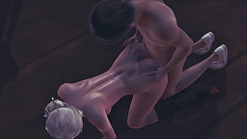 Ciri from the witcher aka Ciri of Vengerberg 3d animation   sfm - anal doggystyle hard fuck and get cumshot outside her white body