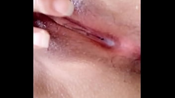 look at the cumshot they left me in the vagina after fucking me doggy style