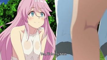 A nagy mellű, rózsaszín hajú hentai lány szereti a szexet