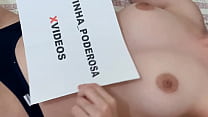 Vídeo de verificação - Novinha estreando no Pornô amador