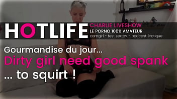 Charlie, eine sehr nuttige Französin, liebt es, versohlt zu werden