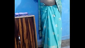 Sexy bhabhi enjoy with dildo in green saree