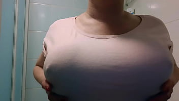 Spitting on Nipples and Wetting T-shirt next Join Me in Shower