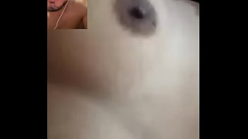 She was horny and called me . I masturbated while she touched her big boobs