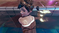 Tracer de Overwatch poolfuck em estilo cachorrinho e pose de missionário debaixo d'água sexo quente animação 3D pornô