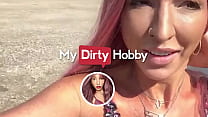 My Dirty Hobby - Pelirroja cogida al aire libre y creampie