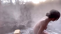 Fruitful ass and bust valley of Japanese hot spring girl