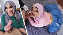 La magnifique fille musulmane BBW est désireuse d'apprendre le sexe (Julz Gotti)
