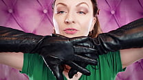 ASMR: my VERY old vegan-leather gloves (Arya Grander) SFW sounding fetish video