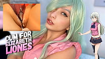 Elizabeth Liones from seven deadly sins cosplay RED LIGHT GREEN LIGHT jerk off game can you win in this game??