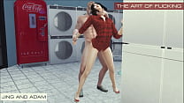 Sims 4. A arte de foder - Jing e Adam