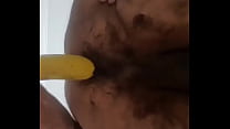 Fucking the banana in the ass