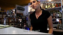 Barmaid Lenka screwed up with customer for some money