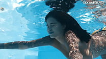 Venezolanisches Schönheits-Skin-Abenteuer und verführerischer Showcase am Pool