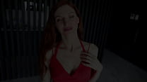 RED HAIR RED DRESS SEXY BODY fucked by Antonio Suleiman in the ass