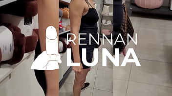 Young girl walked around the mall with an anal plug and then went for a hot ass!