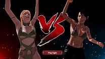 Judith contro Dela (combattente nudo 3D)